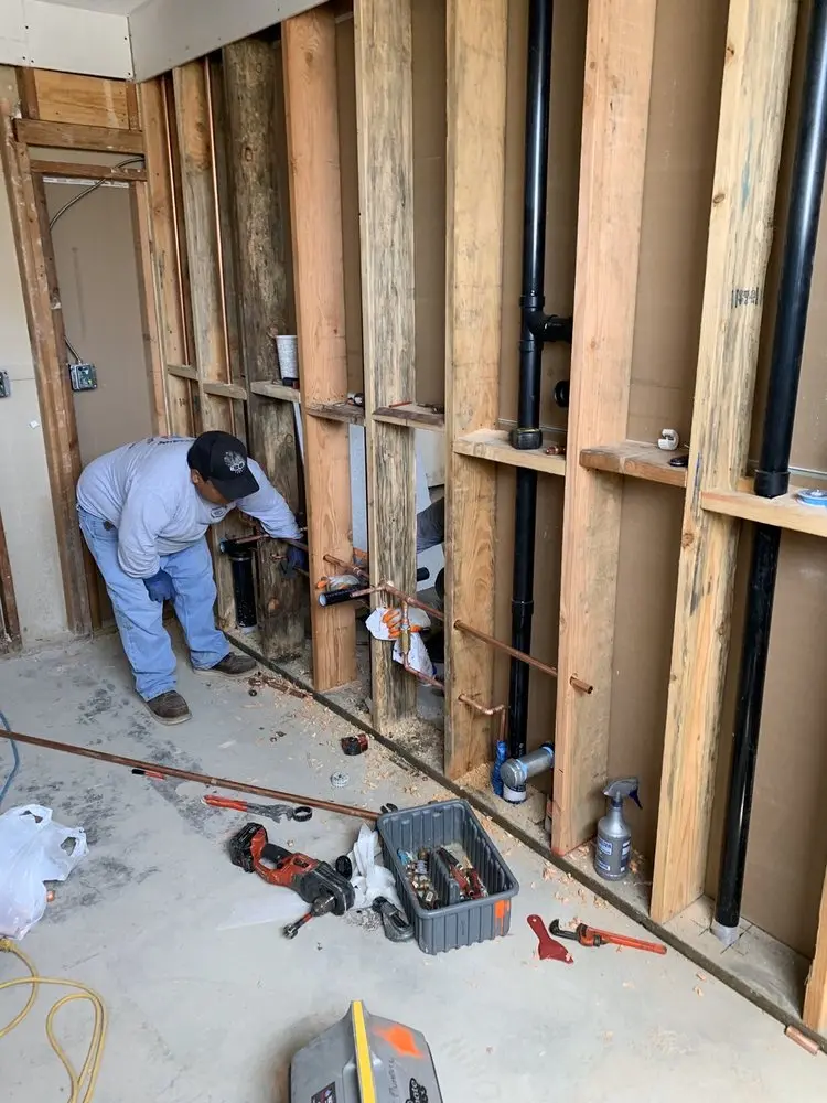 Commercial rough-in plumbing for Water Heater Replacement in Villas